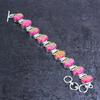 Pink Triplet Opal Gemstone 925 Sterling Silver Bracelet 7-8"