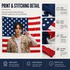 Тканое полотно K-Pop Идол с плоской печатью Флаг США Звезды Полосы Настенное украшение для комнаты подростка общежития гостиной Подарок фанату