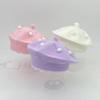 1 шт. Милая шапка-бини с ремешком и мишкой, теплая, однотонная, вязаная, детская беретка для детей, девочек, осень-зима, шапки художника