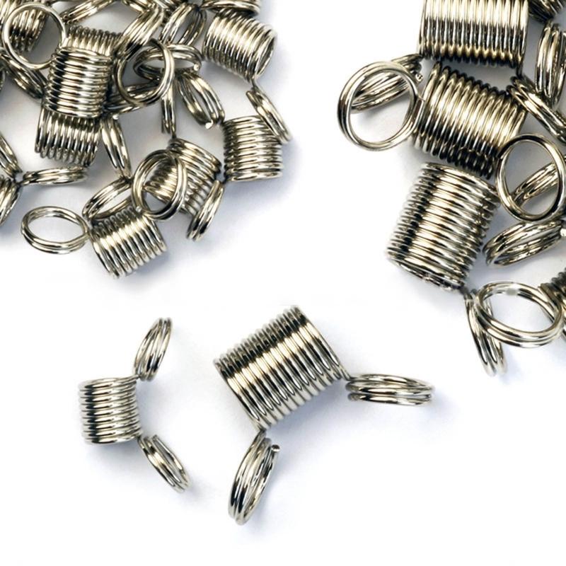 Набор из 20 удобных инструментов для изготовления ювелирных изделий, для нанизывания бусин, стопоры-пружинки, концевики, сплав, идеально подходит для браслетов