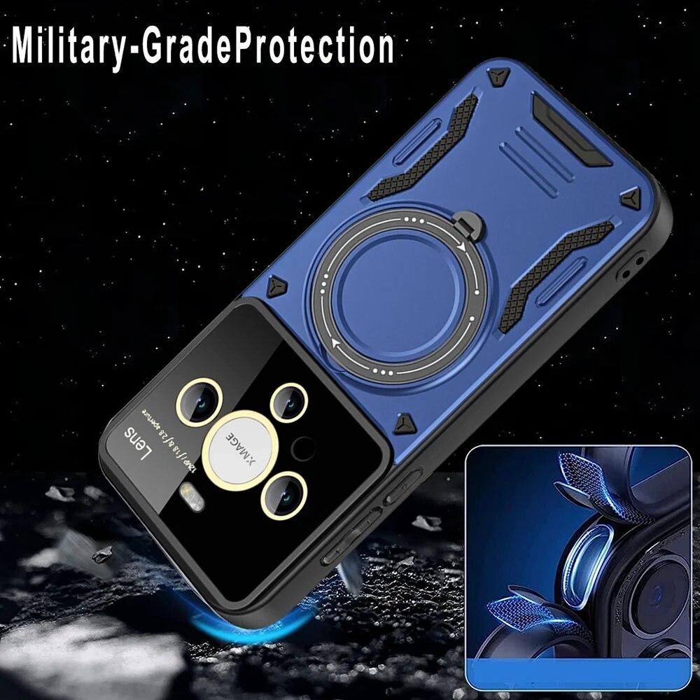 KEYSION Противоударный чехол для Huawei Mate 60 Pro + P60 Pro Nova 10 SE, защитный чехол для камеры с кольцом и подставкой, чехол для телефона Honor 90 X8A X7A