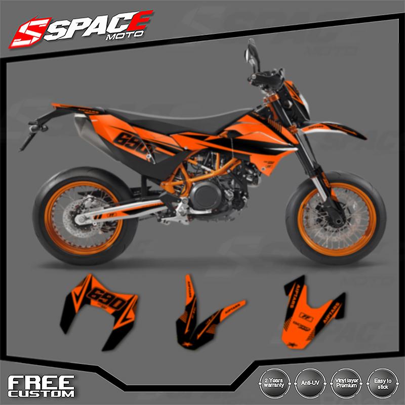 SPACE Custom Motorcycle Graphics For KTM 2012 2013 2014 2015 2016 2017 2018 SMC-R690 Decal Stickers Kits 010
