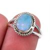 Natural Australian Opal Gemstone 925 Solid Sterling Silver Ring Size 5.5 R7Y58