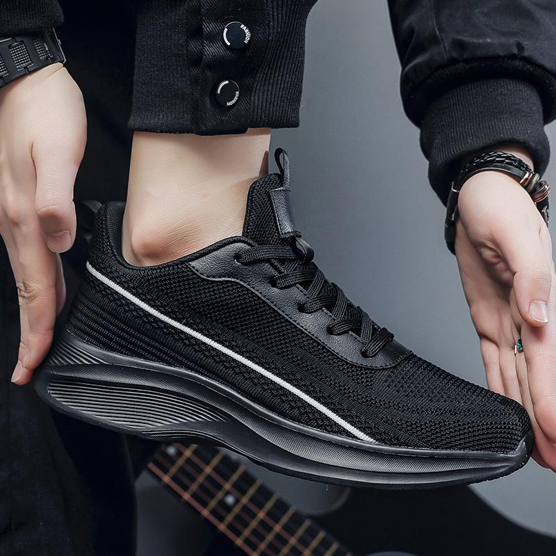 Новые мужские кроссовки для бега Breath Classic Outdoor Sneakers Light Comfort Mesh Shoes со шнуровкой и плоской подошвой Casual Shoes Large Size 39-50