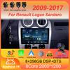 Android 14 для Renault Logan Sandero для Dacia Duster 2009 - 2017 Автомобильный мультимедиа Навигация стерео Нет 2din 2 din