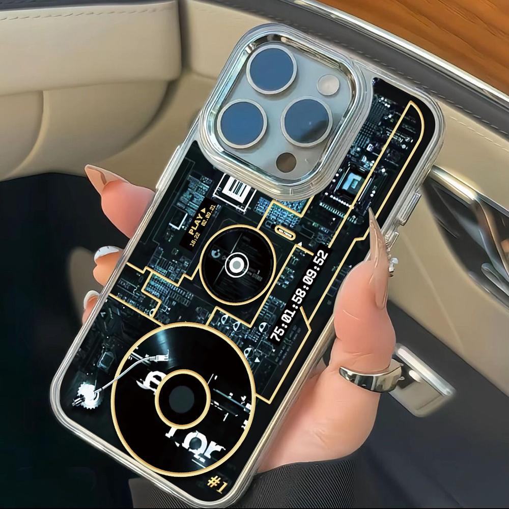Киберпанк Circuit Чехол для телефона Для iPhone 17 14 Plus 12 11 Pro Max 15 13 16 17E 16E Прозрачный Высококачественный Гибкий Чехол