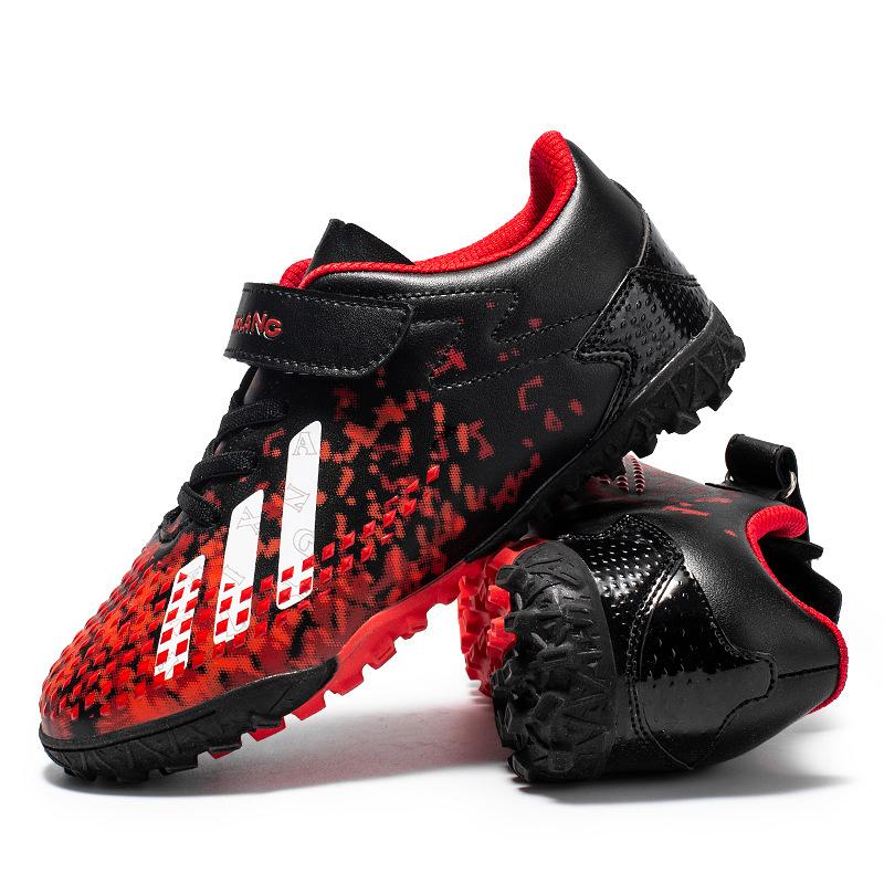 Новые детские футбольные бутсы для подростков, мальчиков, девочек, студентов, детей, TF, шипованные, на липучке, тренировочные