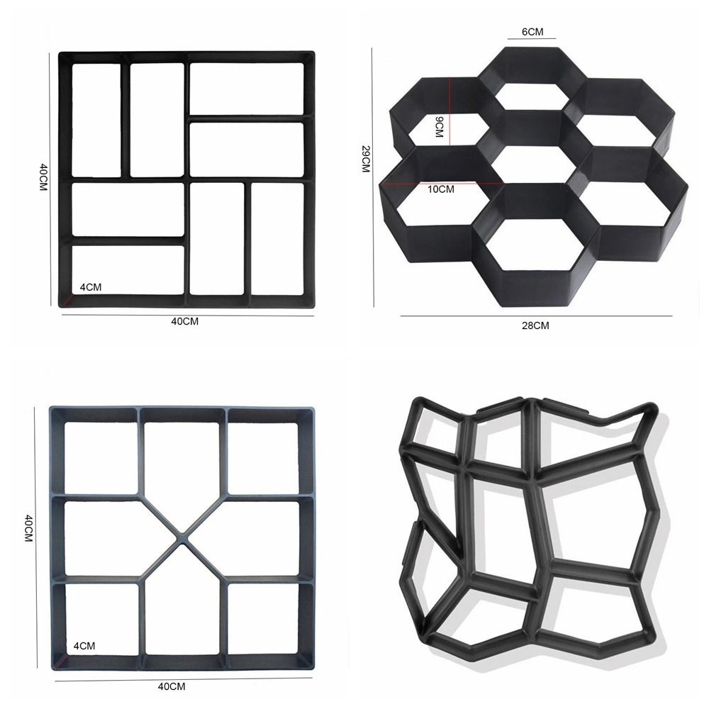 Форма для укладки бетона из камня и кирпича своими руками Пластиковая дорожка для мощения Укладчик многоразовых дорожек Формы для укладки пола