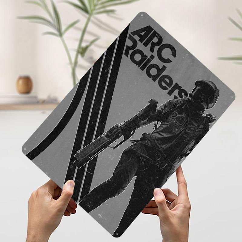 Игра Arc Raiders Металлический плакат Индивидуальное настенное искусство Ретро Винтажные жестяные таблички для мужской берлоги Декорации для спальни Дом