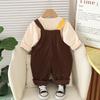 Adorable Spring & Autumn Baby Dungaree Romper Set for Boys & Girls - Stylish Two-Piece Crawling Suit