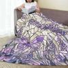 Lavender Morning Bliss Blanket Flannel Sofa Throw Blanket Lightweight for Couch Bedding Outdoor Throws Bedspread Quilt