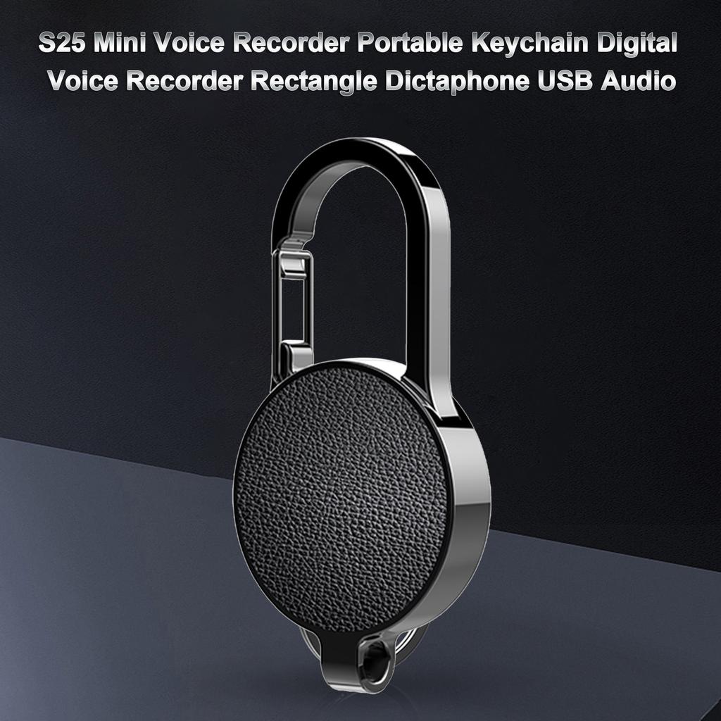 S25 Mini Voice Recorder Portable Keychain Digital Rectangle Dictaphone USB Audio Sound Recorder