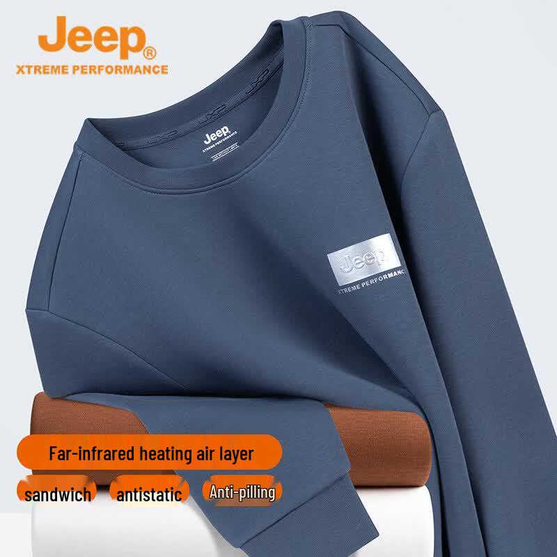 JEEP Men's Thermal Crewneck Sweatshirt