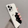 Милый чехол для телефона с черным котом для Oppo Reno14 Reno13 Reno12 Reno11 Reno10 Reno8 Reno7 Reno6 F Z T SE Pro 4G 5G Глянцевая пленка Жесткий