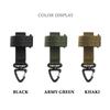 Multi-purpose Nylon Gloves Hook Climbing Rope Anti-lost Camping Hanging Buck Work Gloves Safety Clip Outdoor Tactical Gloves