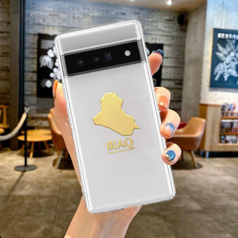 Чехол для телефона с флагом Ирака Саддама Хусейна для Google Pixel 8 7 6 Pro 6A 5 4 5A 4A 3A XL 5G силиконовый противоударный мягкий прозрачный чехол Fundas