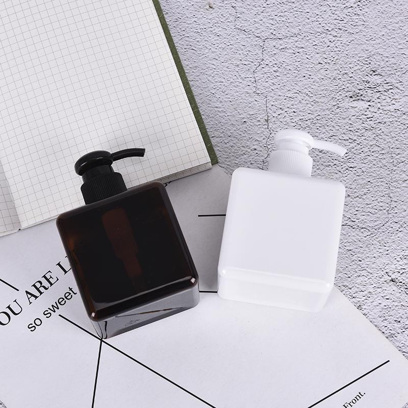 250 мл бутылка лосьона квадратная пустая пластиковая бутылка шампунь мытье лица бутылка