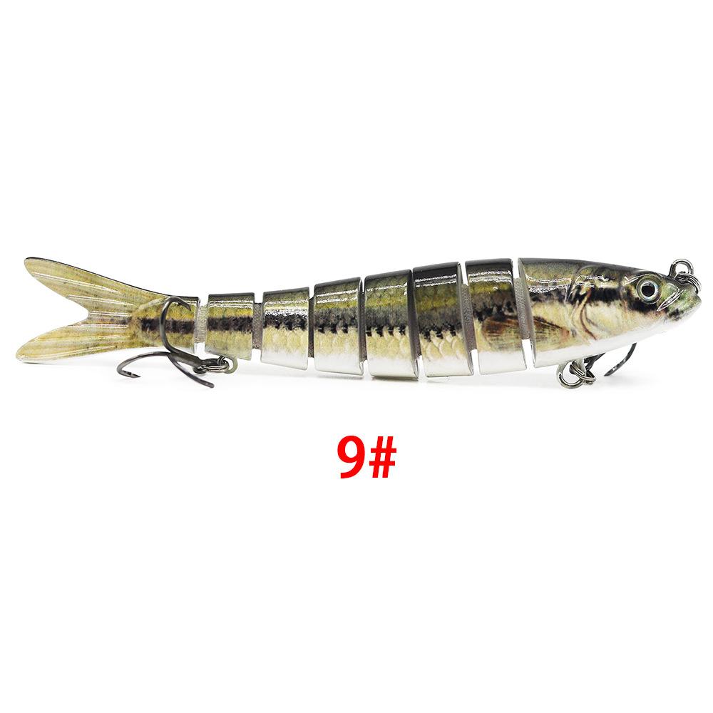 Биомиметическая 8-секционная жесткая приманка для рыбалки на открытом воздухе, 13,5 см/26 г.