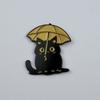 Kawaii мультфильм кот металлические броши влюбленные пара черный кот белый кот мини-значки детская одежда для взрослых украшения булавки