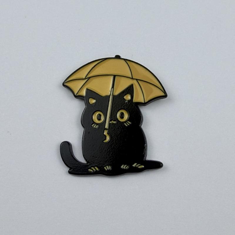 Kawaii мультфильм кот металлические броши влюбленные пара черный кот белый кот мини-значки детская одежда для взрослых украшения булавки
