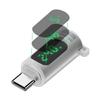 Удлинительный адаптер USB C Адаптер USB C с передачей данных 80 Гбит/с и отображением мощности в реальном времени Цифровой дисплей Зарядка