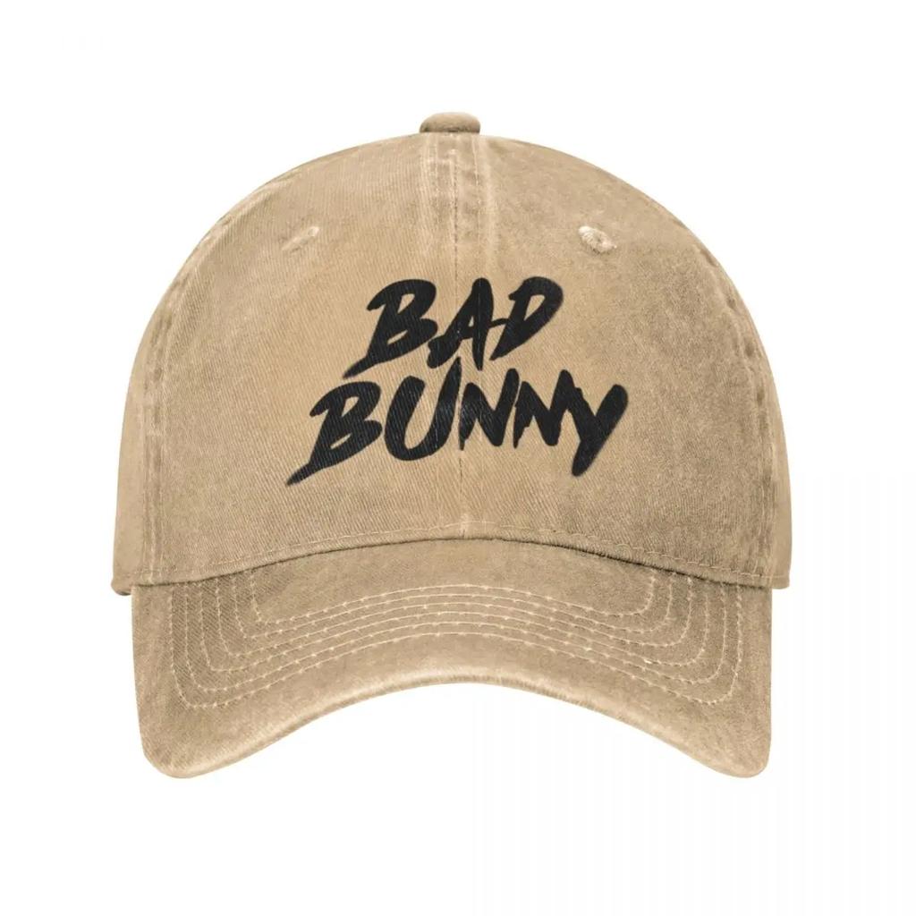 Spring Autumn Men Bad Bunny Baseball Cap Fashion Hats Outdoor Travel Washed Cap Hats