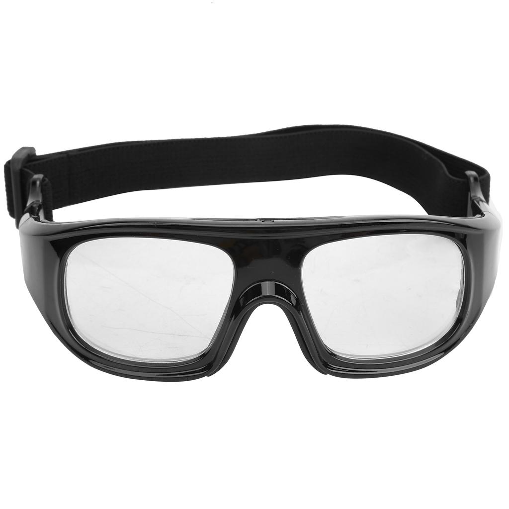 Impactresistant PC Sports Basketball Glasses Removable Headmounted Protective Goggles(black )