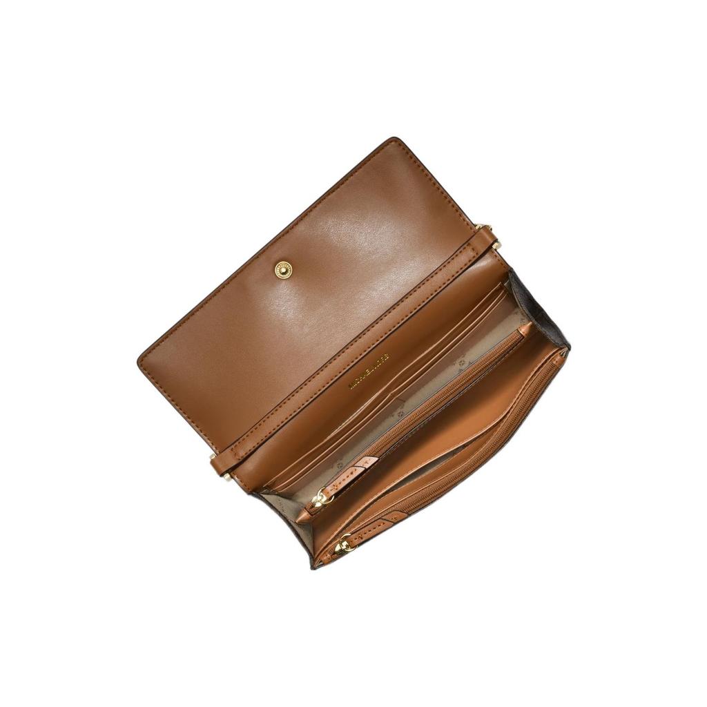 New MICHAEL KORS Jet Set Canvas Envelope Bag, Shoulder Bag, Crossbody Bag Medium Women's Brown 32S3GJ6C6B-BRN-ACORN