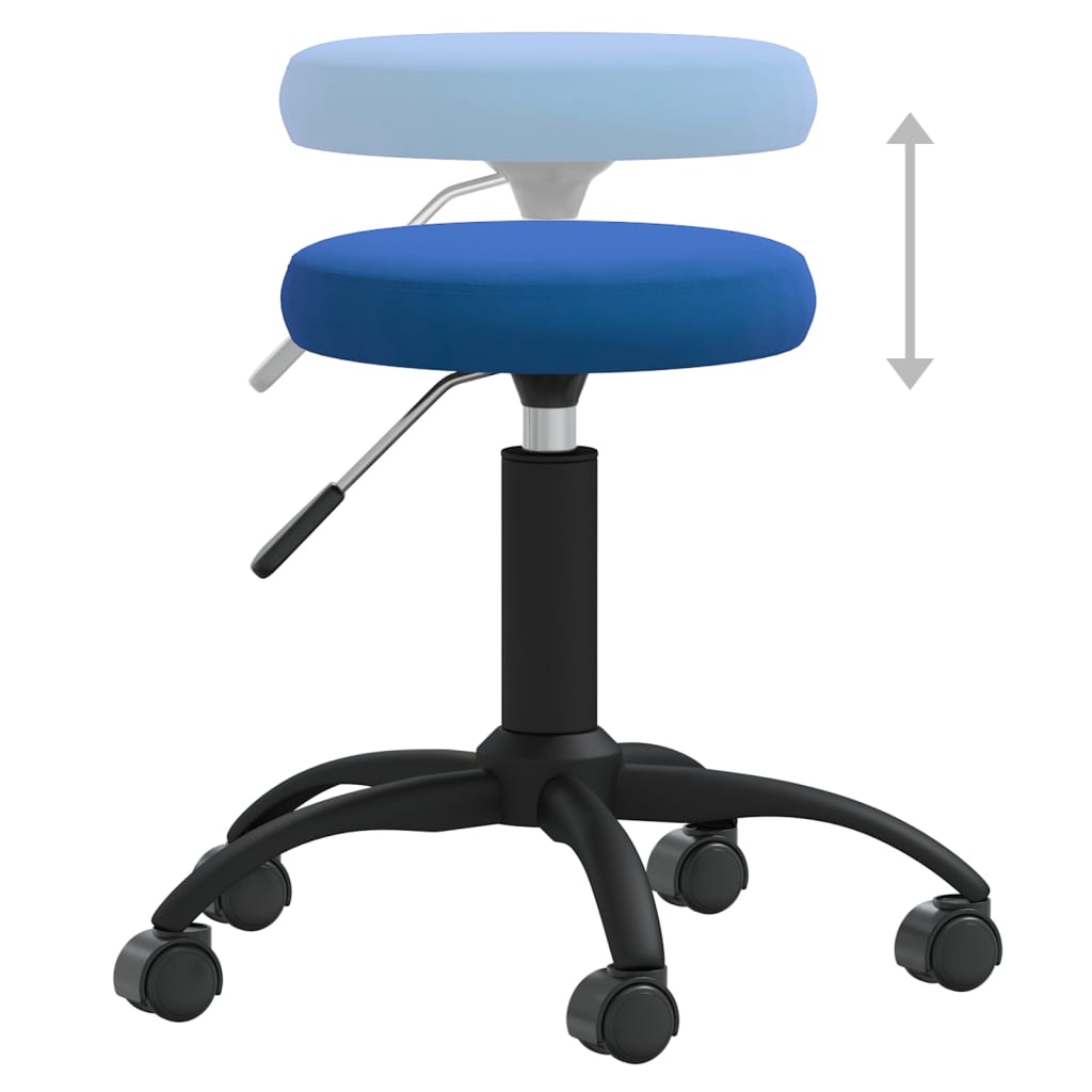 Office Chair Swivel Blue Velvet
