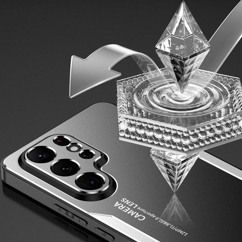 Задняя крышка для Samsung Galaxy S22 Ultra 5G, прочный защитный чехол из военного алюминиевого сплава