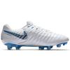 Nike Tiempo Legend 7 Elite FG 'White Blue Hero' (Unisex) White / Metallic Cool Grey-Blue Hero Soccer Shoes AH7238 107
