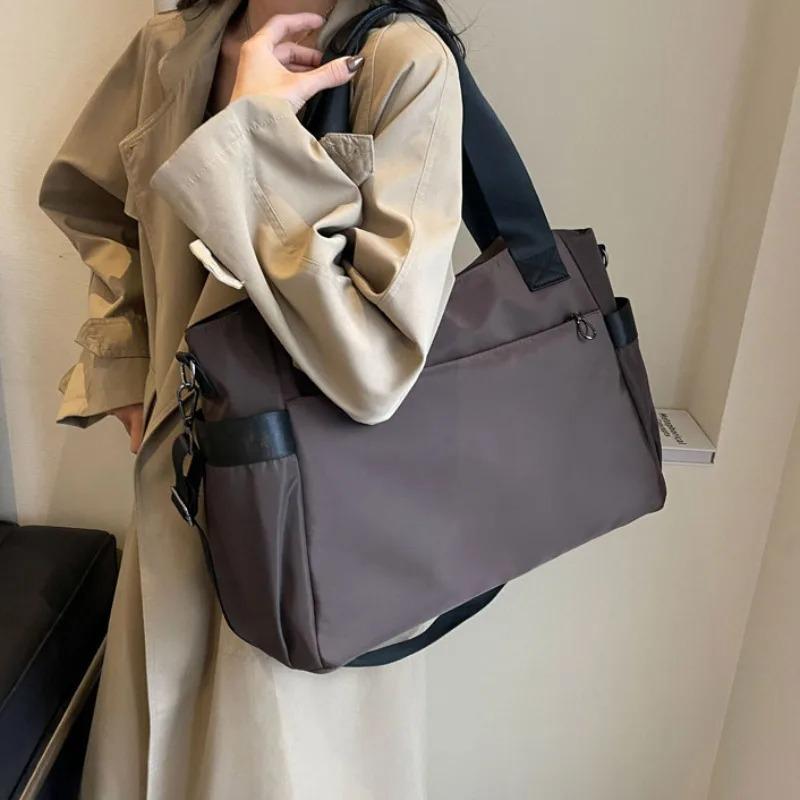 Новая женская дорожная сумка, спортивная и фитнес-сумка, универсальная усовершенствованная сумка для поездок на работу, упрощенная тканевая сумка