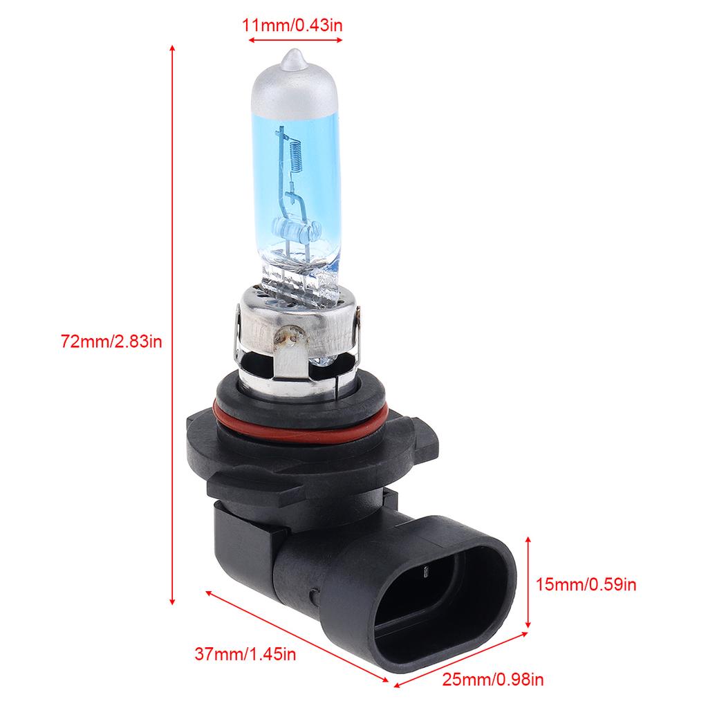 2pcs 12V 6000K White Light Super Bright Car Xenon Halogen Lamp Auto Front Headlight Fog Bulb