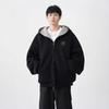 Unisex Casual Cotton Hooded Zip-Up Sweatshirt Jacket Lightweight Streetwear Teens Adults