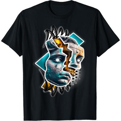Футболка «Давид со сломанным черепом» в стиле поп-арт
