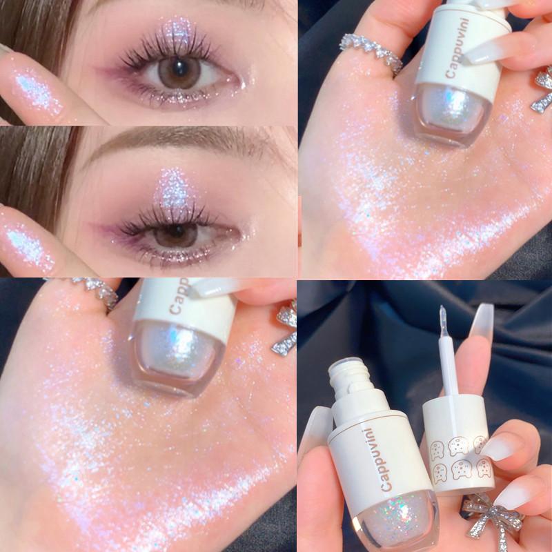 CAPPUVINI Блестящие бриллиантовые жидкие тени для век Sparkle Shine Metal Eye Makeup 6 цветов