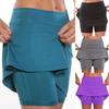 5Colors Workout Skirt Shorts Solid Color Women's Fashion Running Skirt with Pockets Tennis