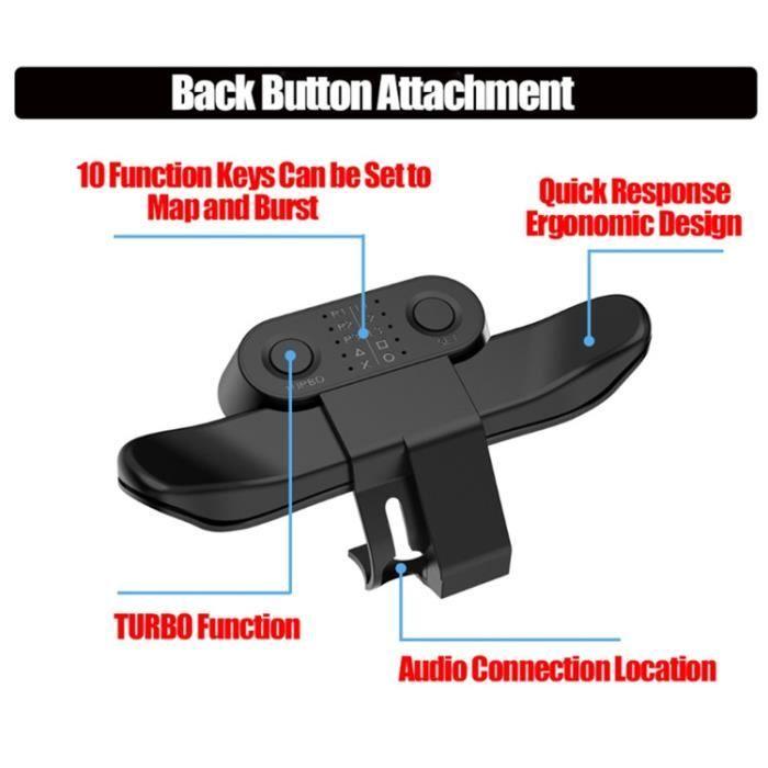 Touches D'extension - Non Spécifié - Dualshock4 - Noir - PS4 - Personnalisation Des Boutons