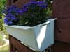 Flowerpot + brackets for mounting on a pallet or fence Easy 18x10x10cm blue