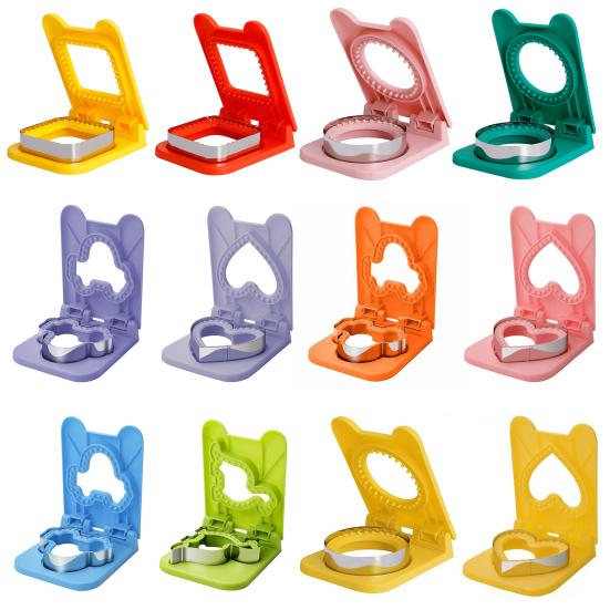 Sandwich Cutter And Sealer Pocket Sandwiches Maker Stainless Steel Blades Sandwich Cutting Tools for Kids