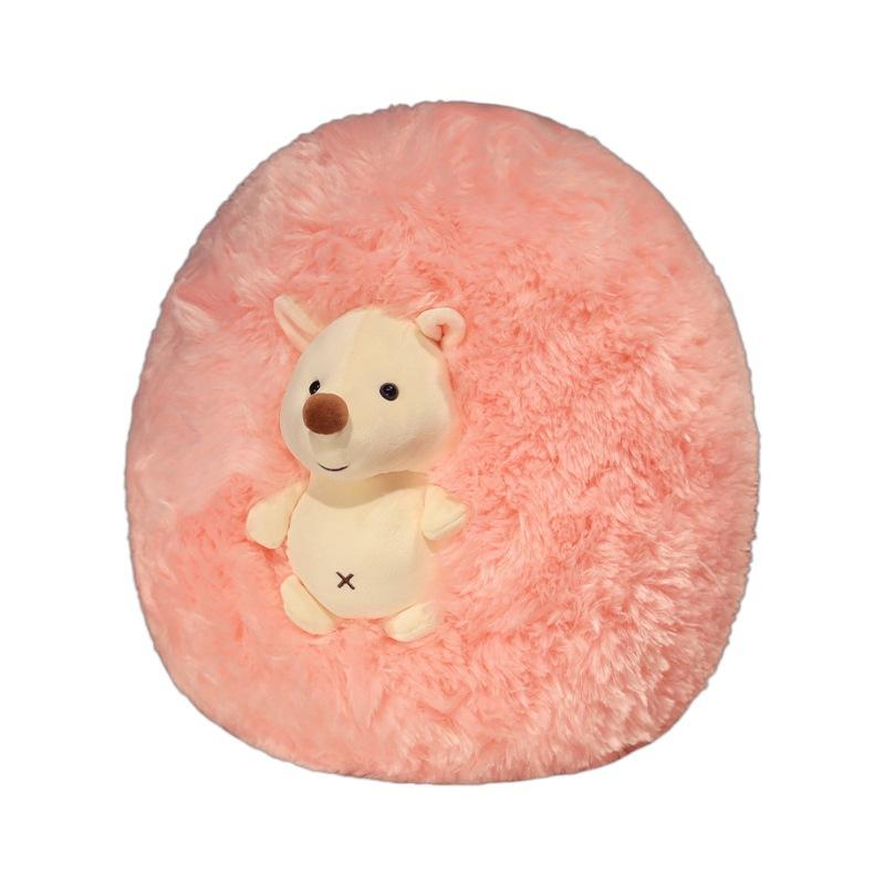 Hedgehog Plush Toy, Cute Round Hedgehog Ball Stuffed Animal, Kids Pillow Soft Cloth Doll, Cuddly Comfort Toy for Children Birthday Gift