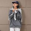 Li Ning Sports Lifestyle Series Letter Logo Print Флисовый свитер с длинным рукавом Толстовка унисекс Дымчато-серый AWDTB37-8