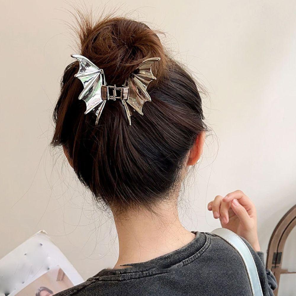 Y2k Bat Wing Hair Claw Shark Clip Bat Hairpin Gothic Bat Claw Clip  Halloween