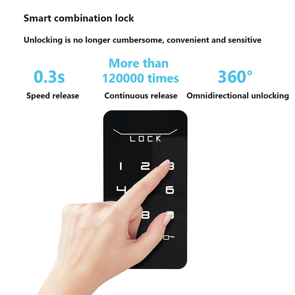 Electronic Cabinet Lock Kit, Smart Digital Password Entry Keyless Lock, Touch Keypad Electronic Lock For Cabinet, Locker, Office Furniture