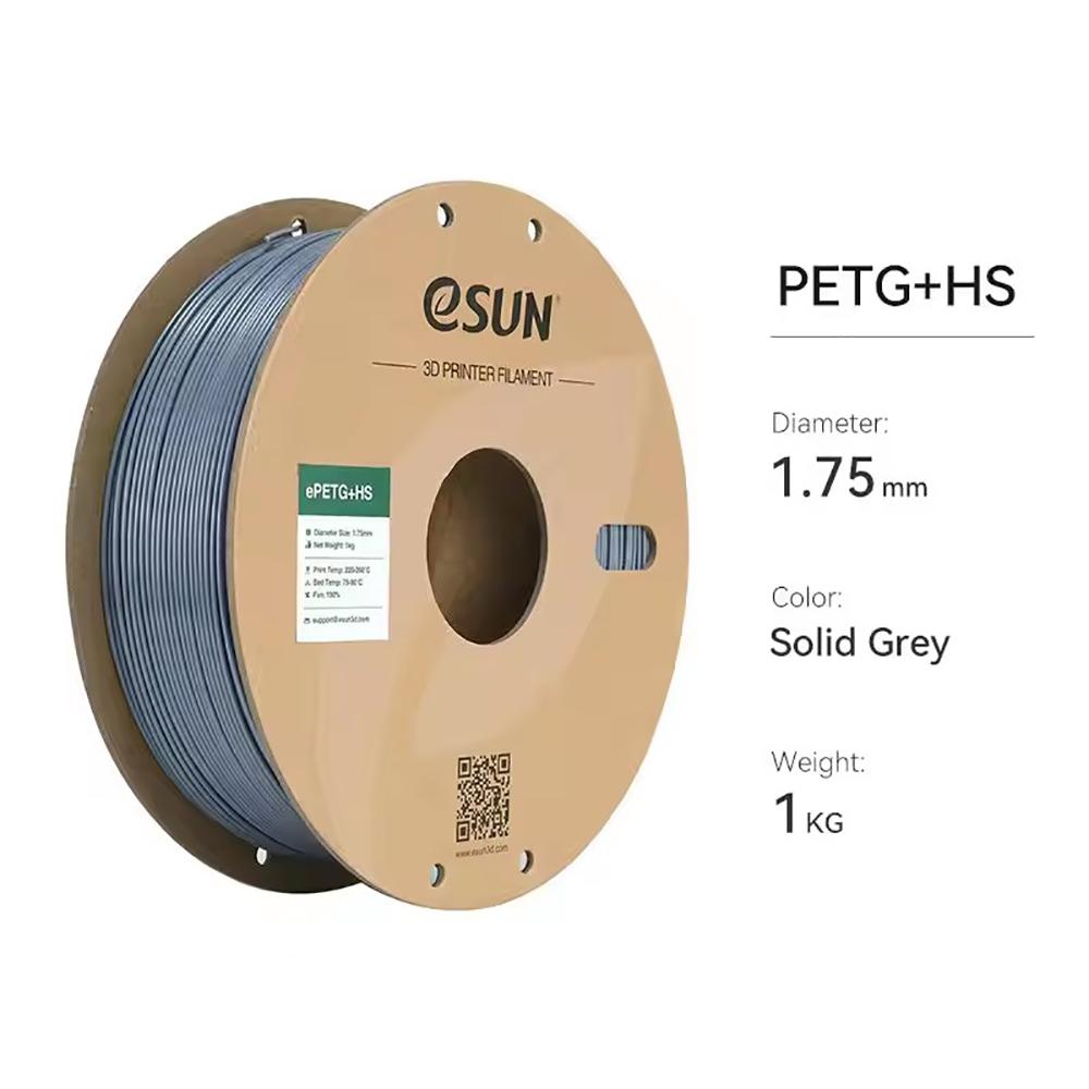 ESUN PETG 3D Printer Filament 1.75mm High Speed Printing Carbon Fiber Reinforced Matte Surface Various Grade Transparent Plastic