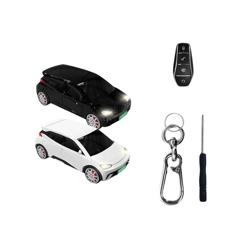 Car Model Key Protection Case for BYD Seagull -2025 White Black Car Shaped Protective Case