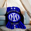 1PC F.C. Internazionale Milano Printed Soft Flannel Blanket Throw for Adult Bedroom Living Room Sofa Camping Travel Fan gifts Christmas Gifts