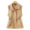 Mid-Aged Women's Vest Coat Sleeveless Casual Waistcoat Loose Style
