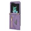 For Samsung Galaxy Z Flip 5 5G Luxury Leather Lanyard Phone Case Strap Wallet Card Slot Holder Galaxy Z Flip 5 Shockproof Protective Cover