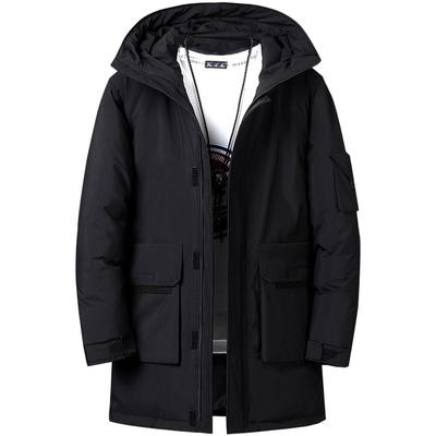 Bench Down Cold Thermal Long Extreme Winter High Commuting to Work or Padded Black M [Inkpoo] Пальто, мужская куртка, толстая, защита, утеплитель,